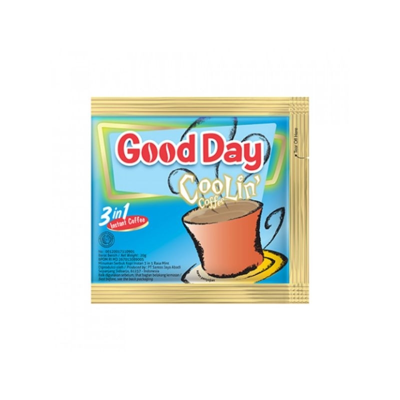 Jual GOOD DAY COOLIN COFFEE 3in1 SACHET M85 | Shopee Indonesia