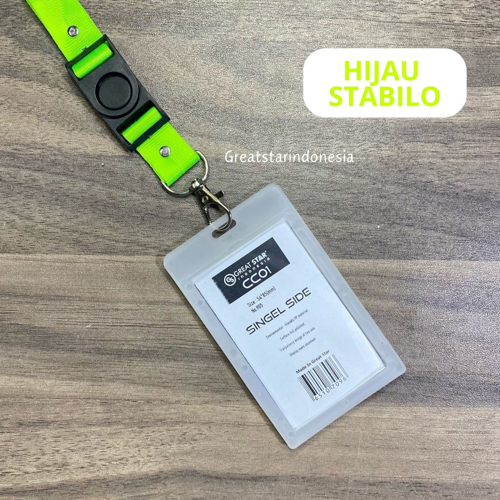 Jual FRAME ID CARD CC01 CLEAR TRANSPARANT + TALI ID CARD 2 CM | Shopee ...