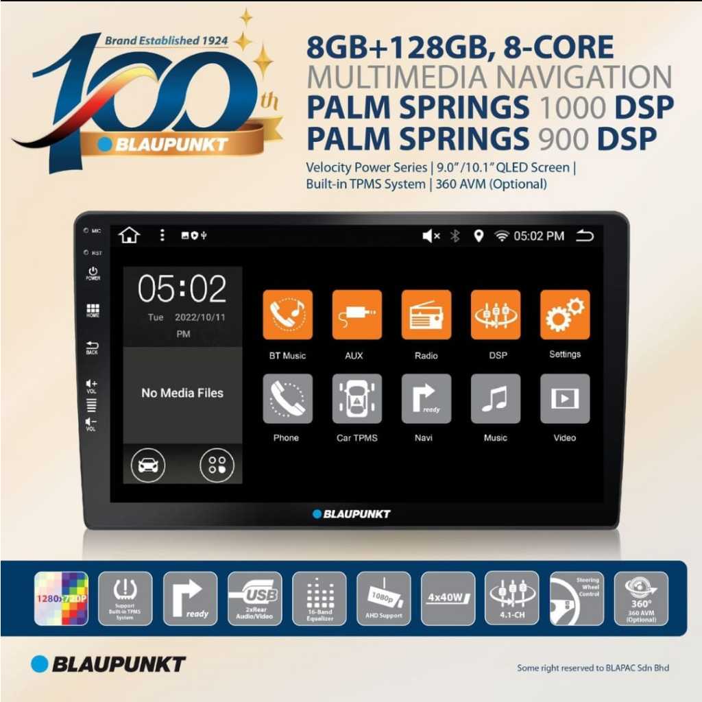 Jual Head Unit Android Blaupunkt PALM SPRINGS DSP 9