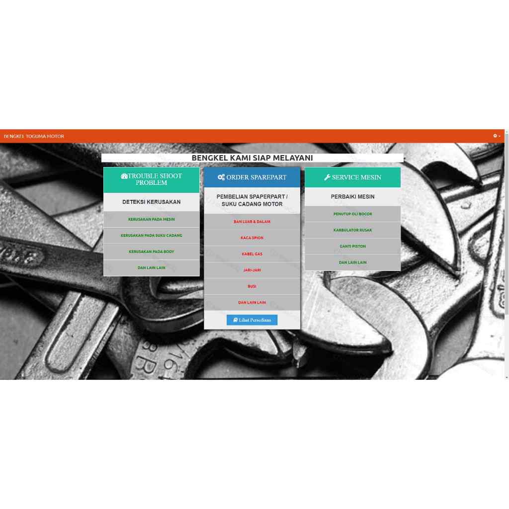 Jual Aplikasi Bengkel Motor Berbasis Web (PHP) | Shopee Indonesia