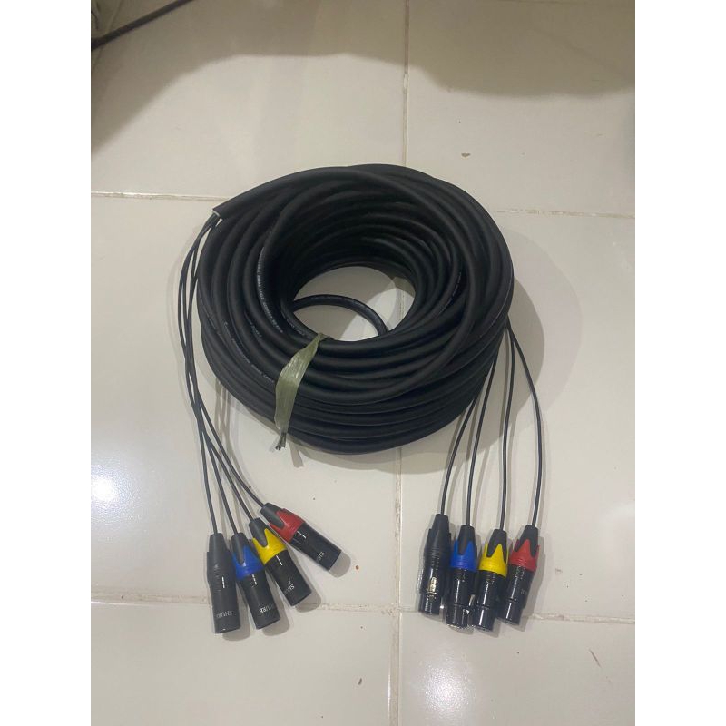 Jual kabel snake 4 chanel soundquen panjang 20M lengkap dengan jack ...