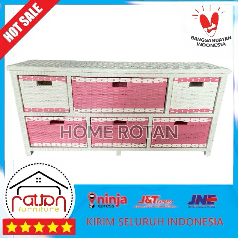 Jual Rak Lemari Model Jasmine Rotan Sintetis High Quality | Shopee ...