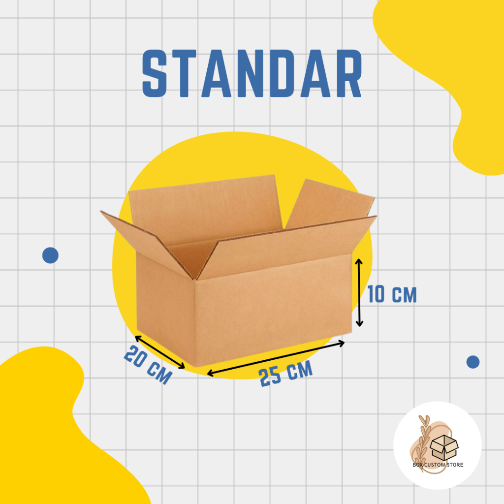 Jual Kardus / Box Packing Standar Polos Produk Ukuran 25cm x 20cm x ...