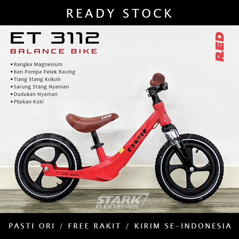 Jual Balance Bike EXOTIC ET 3112 ET 3113 Push Bike Sepeda Anak Pacific Shopee Indonesia