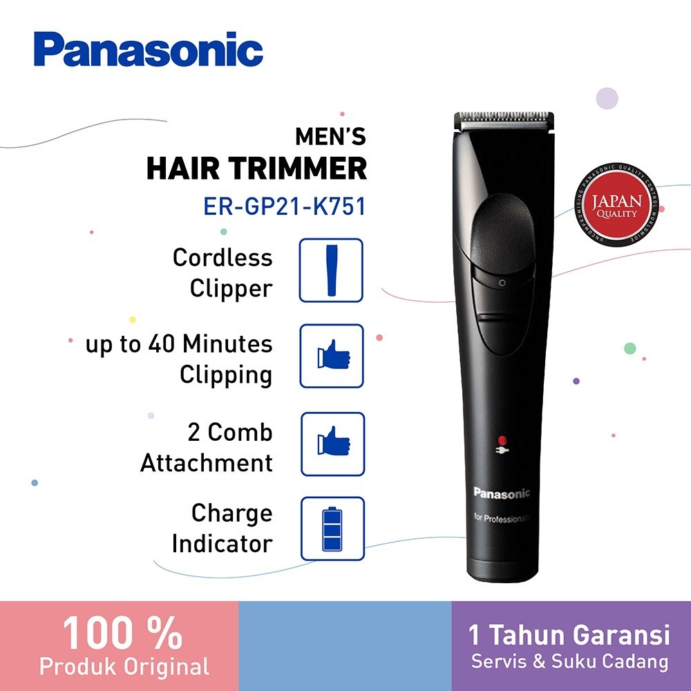 Jual Panasonic Professional Hair Clipper GP21 Alat Potong dan