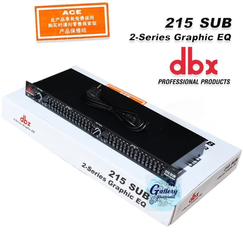 Jual EQ Equalizer DBX 215 + Sub / Ekualiser 2x15 Band Graphic Grade A ...