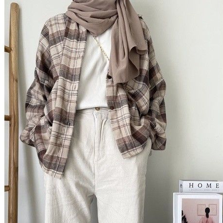 Jual [GARANSI] Kemeja flanel wanita lengan panjang premium | Shopee
