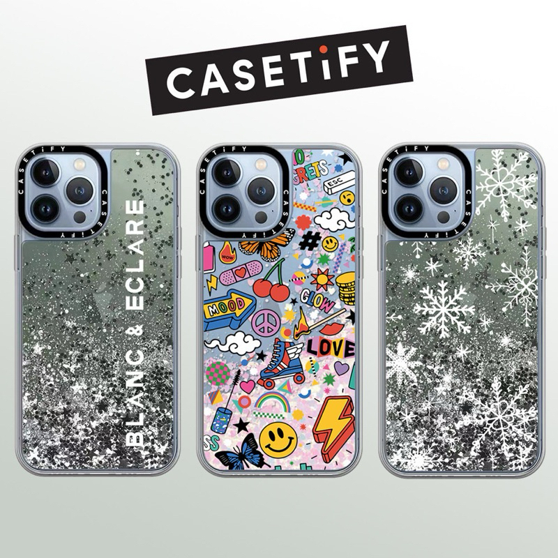 Jual Case Casing CASETiFY LIQUID GLITTER GLITER BLINK SNOW FLAKES