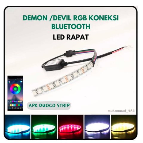 Jual LAMPU LED DEMON RGB / DEVIL RGB KONEKSI BLUETOOTH LED RAPAT ...