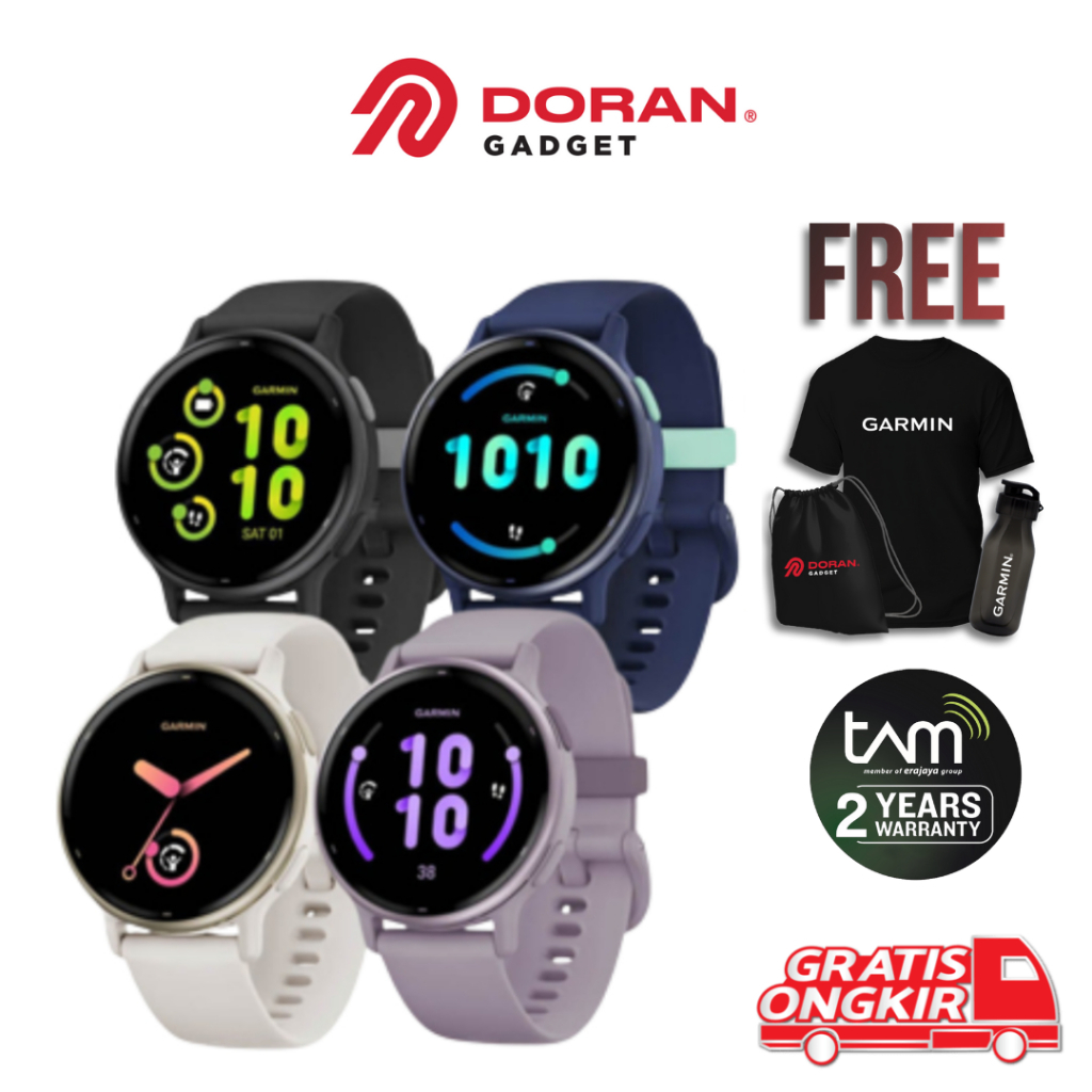 Garmin Vivoactive Amoled Aluminum Bezel With Silicone Vivo Active  Garansi Resmi Tahun