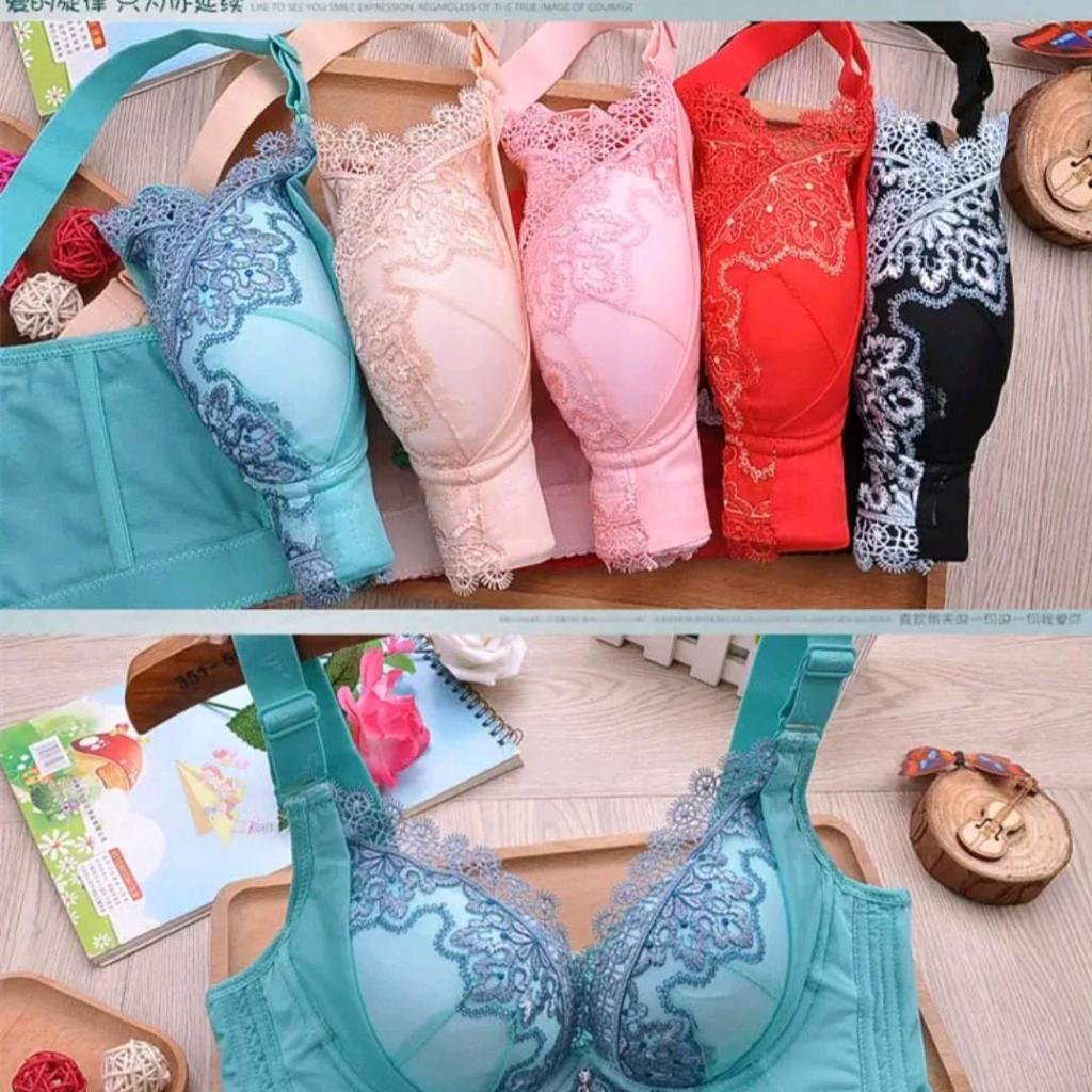 Jual Bra Wanita Cup Besar Kait Kawat Busa Tipis Bra Push Up Penekan Lemak Art K Shopee