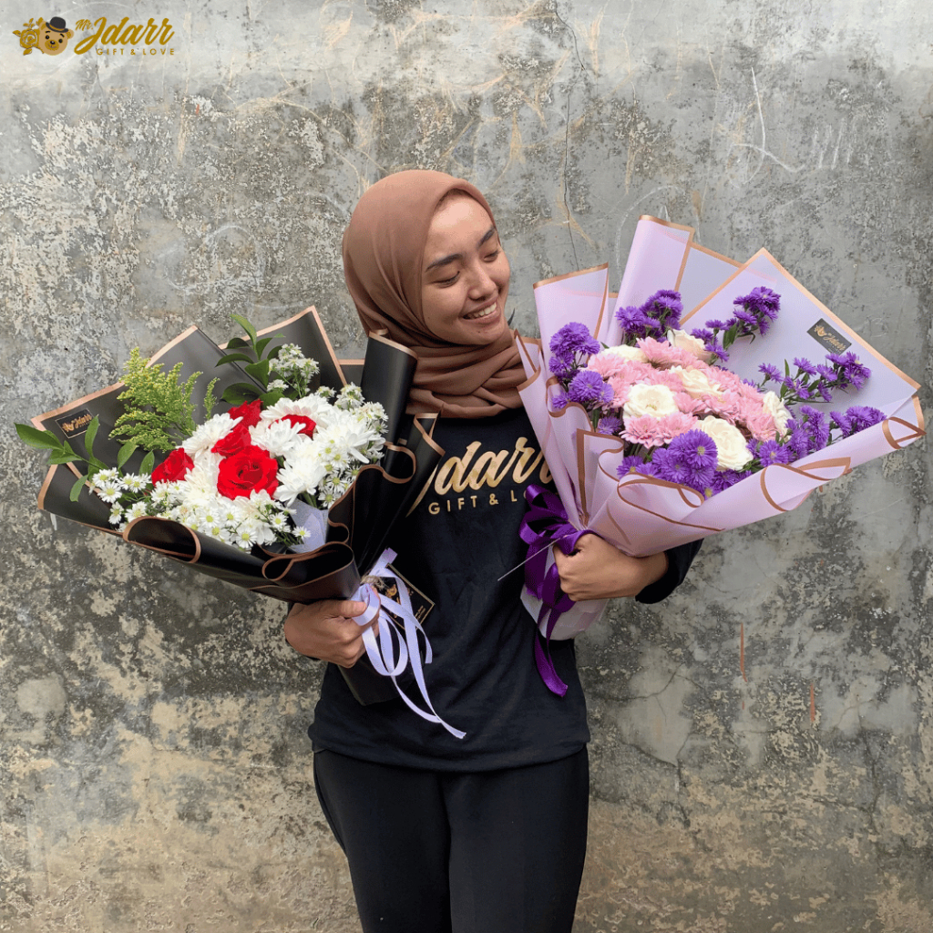 Jual Buket Bunga Fresh Flower Size Medium Bouquet Bunga Mawar Asli ...