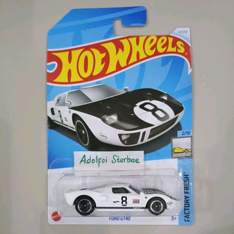 hotwheels hot wheels ford gt-40 gt40 factory sealed then and now hw race  day gulf gum balm 3000 custom ban karet zamac factory fresh fast