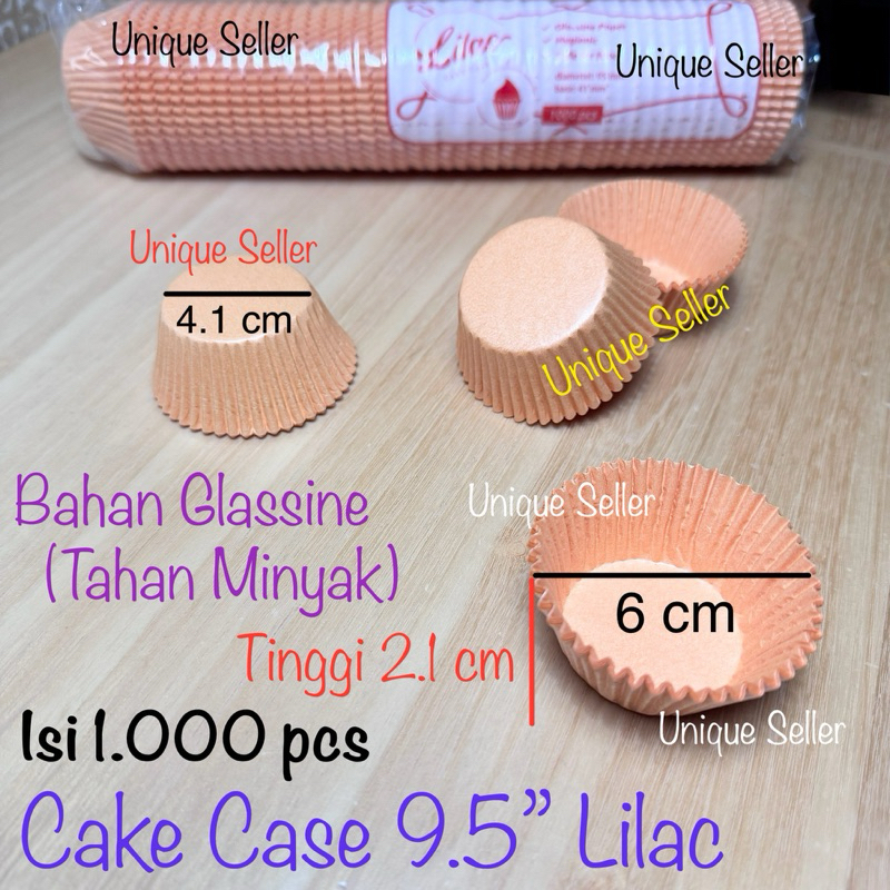Jual [Isi1000] Cake Case 9.5 GLASSINE HITAM & WARNA WARNI / Kertas Alas ...