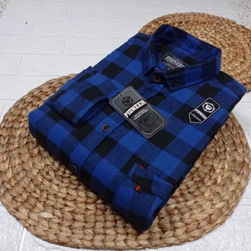 Kemeja Flanel Impor Pria Kualitas Premium Lengan Panjang Motif Kotak Unisex Hem Flannel Baju