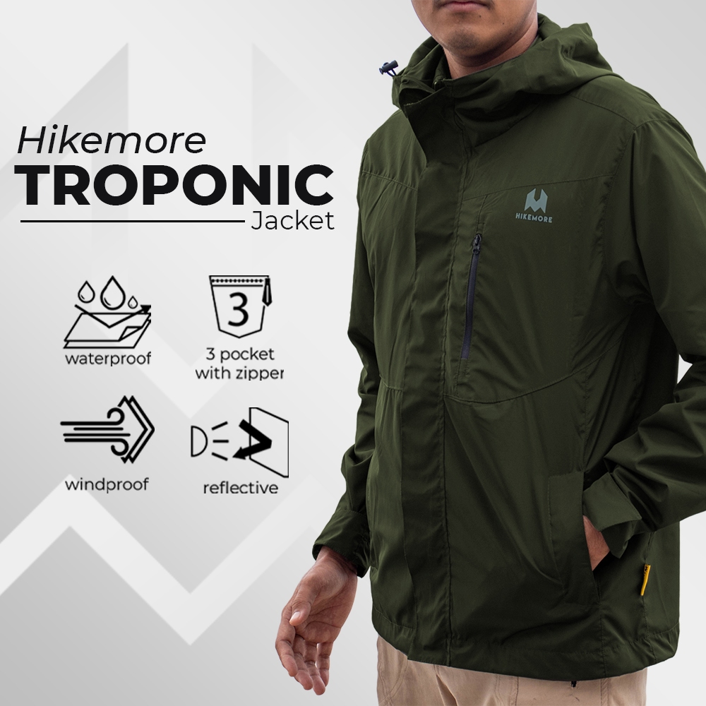 Jaket hiking waterproof fashion