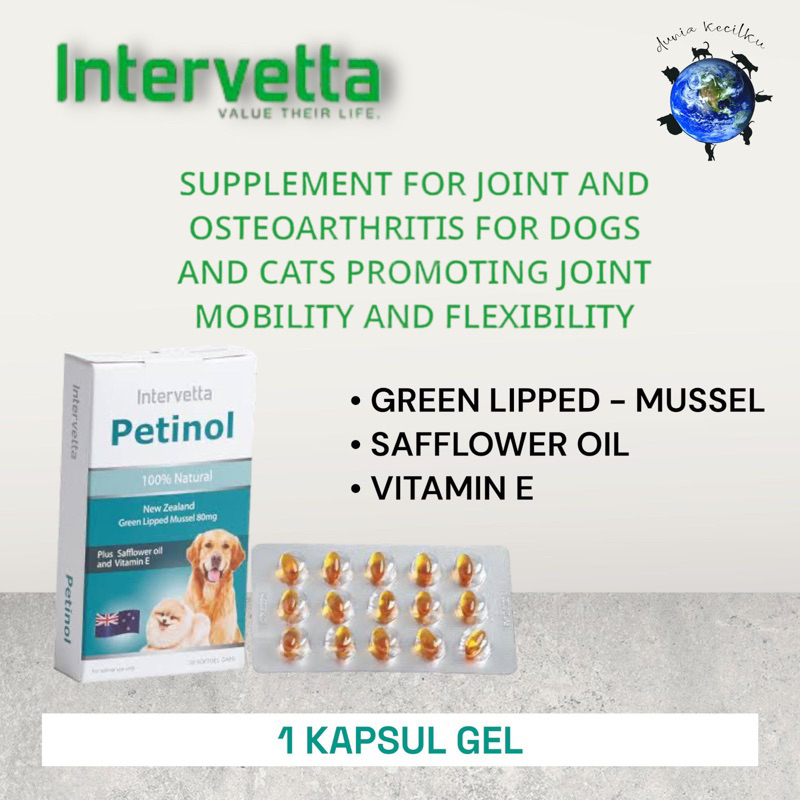 Jual Intervetta Petinol - Suplemen Tulang & Sendi / OsteoArthritis ...