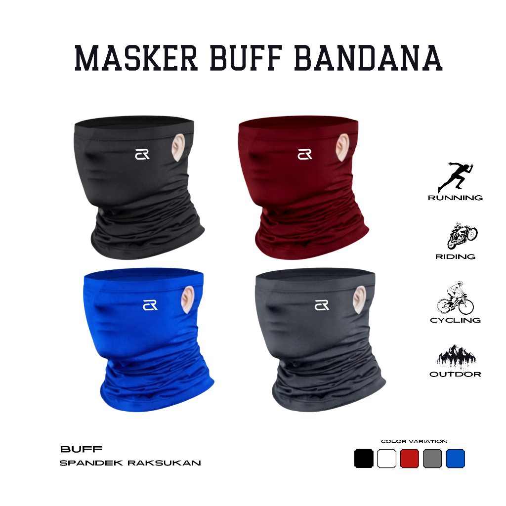 Jual Masker buff Bandana - Masker sepeda / Masker berkendara/masker ...