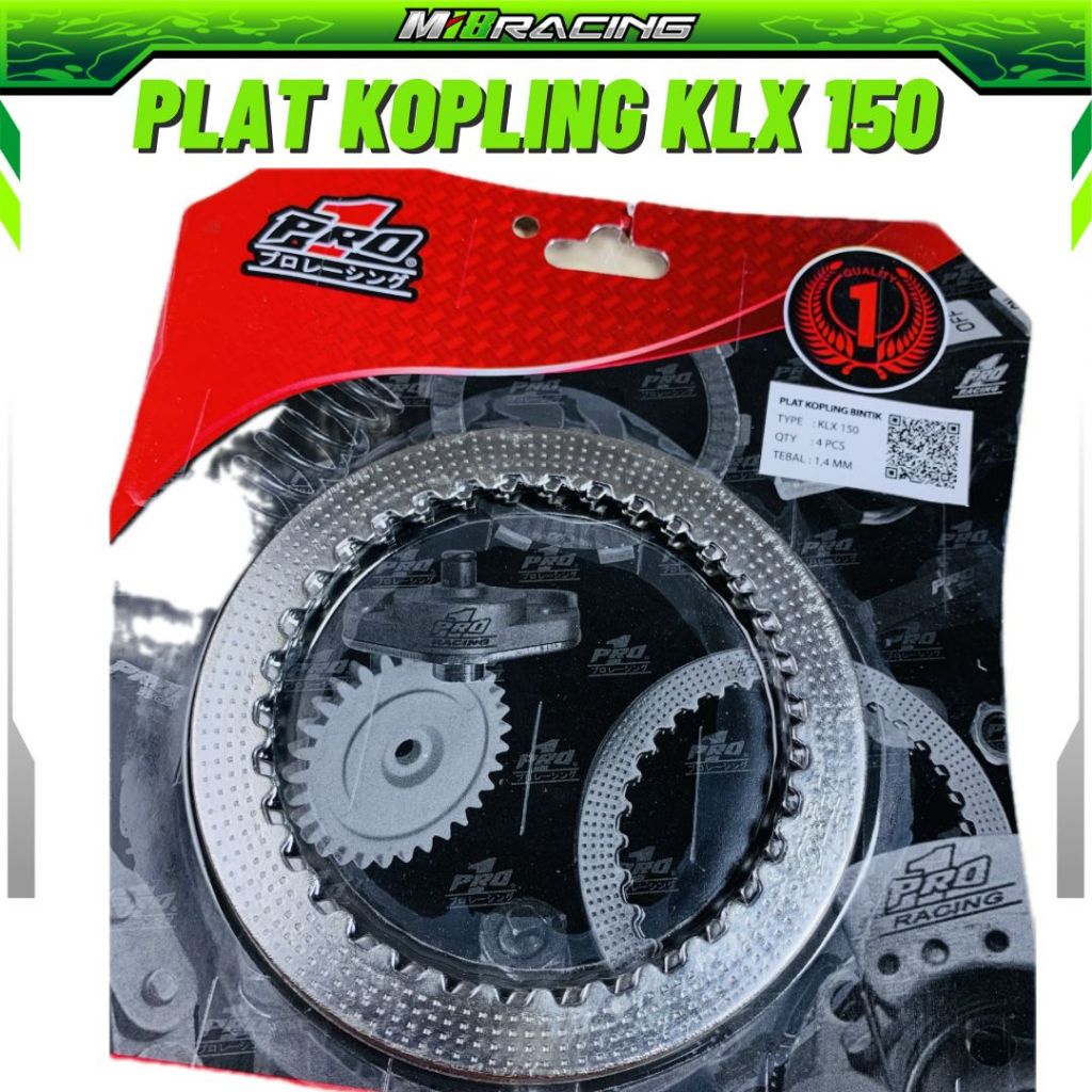 Jual PLAT KOPLING BINTIK KLX 150 TEBAL 1,4MM PRO 1 RACING M18 RACING ...