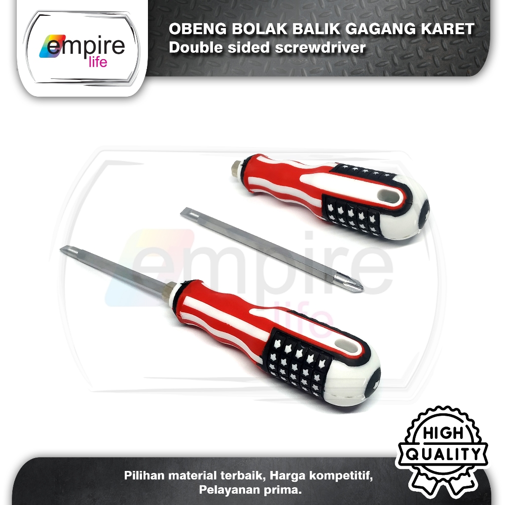 Jual Obeng Plus Minus / Obeng Bolak Balik 4 inch | Shopee Indonesia