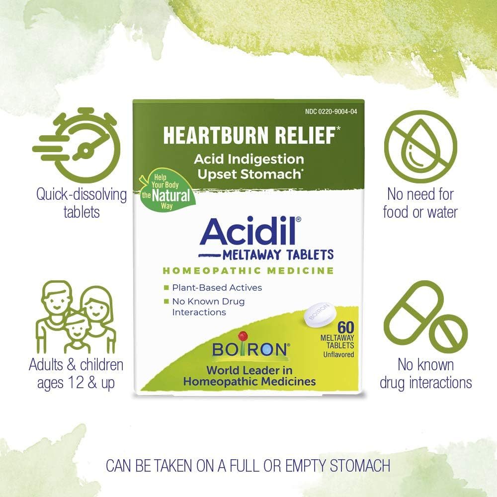 Jual Boiron,Acidil Acid Reflux relief, Heartburn, Asam Lambung ,Gerd 60 ...