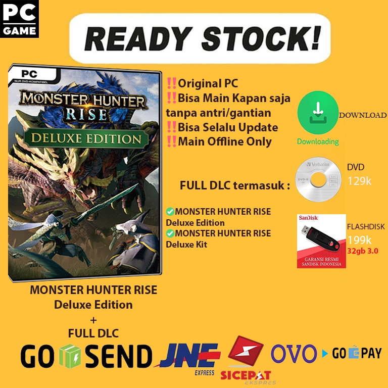 Jual Monster Hunter Rise DELUXE EDITION PC ORIGINAL | Shopee Indonesia