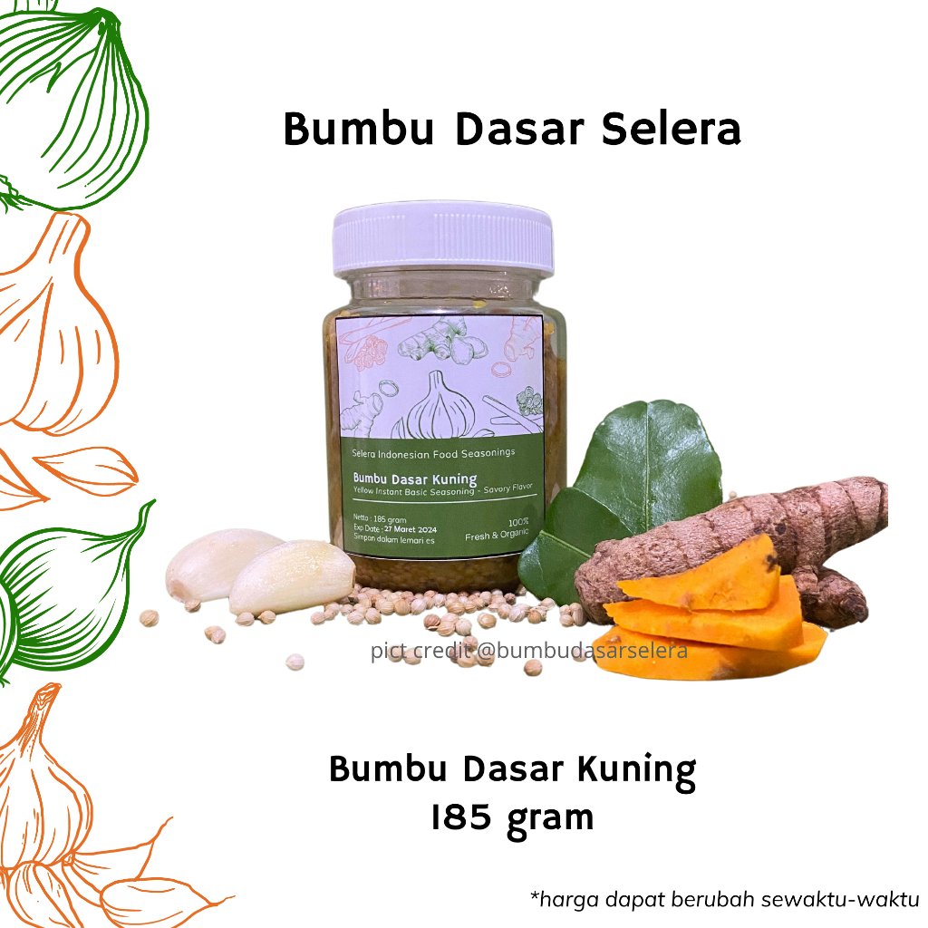 Jual Selera Bumbu Dasar Kuning 185gram | Shopee Indonesia