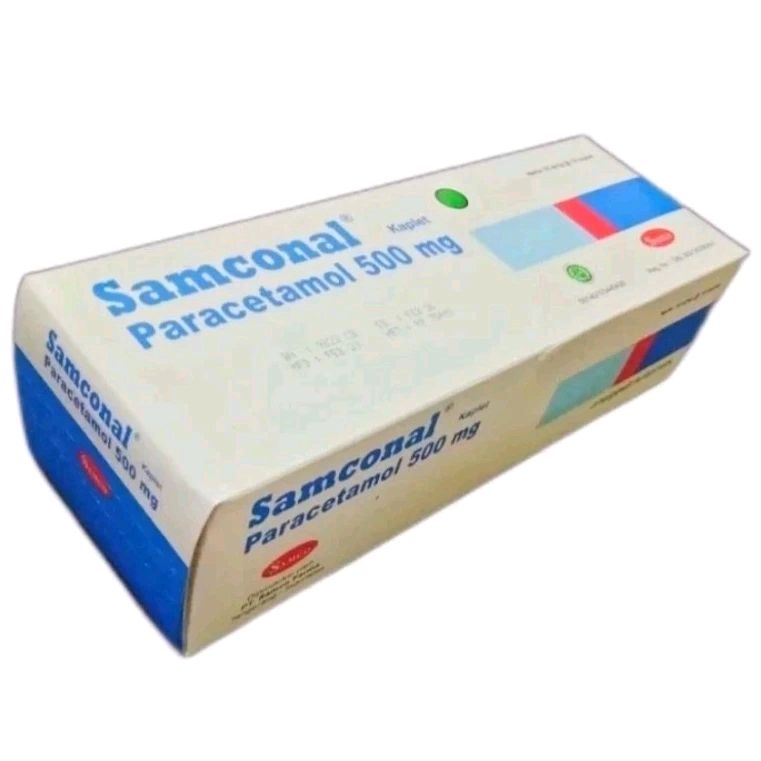 Jual SAMCONAL Kaplet - Paracetamol 500mg (100's /Dus) | Pamol 500mg ...