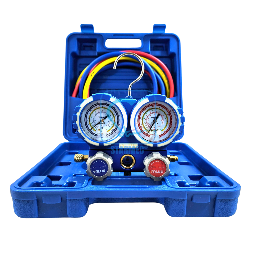 Jual Manifold AC Value R22 Double Gauge Box VMG-2-R22-B | Shopee Indonesia