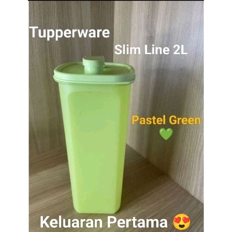 Jual Tupperware Slim Line Freshpear Jadul 2L / Tempat Minum Jumbo 2 ...