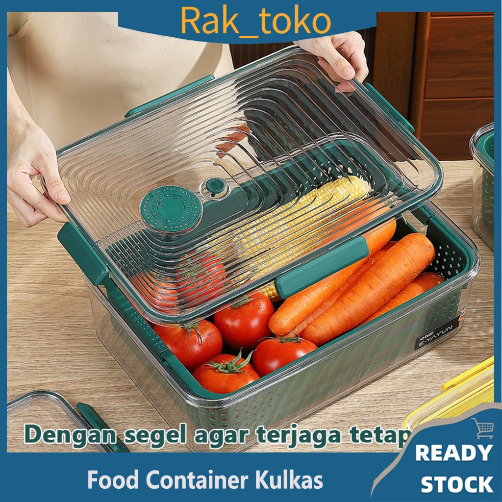 Jual Wadah Sayur / Kontainer Makanan Kulkas / Organizer Food Storage ...