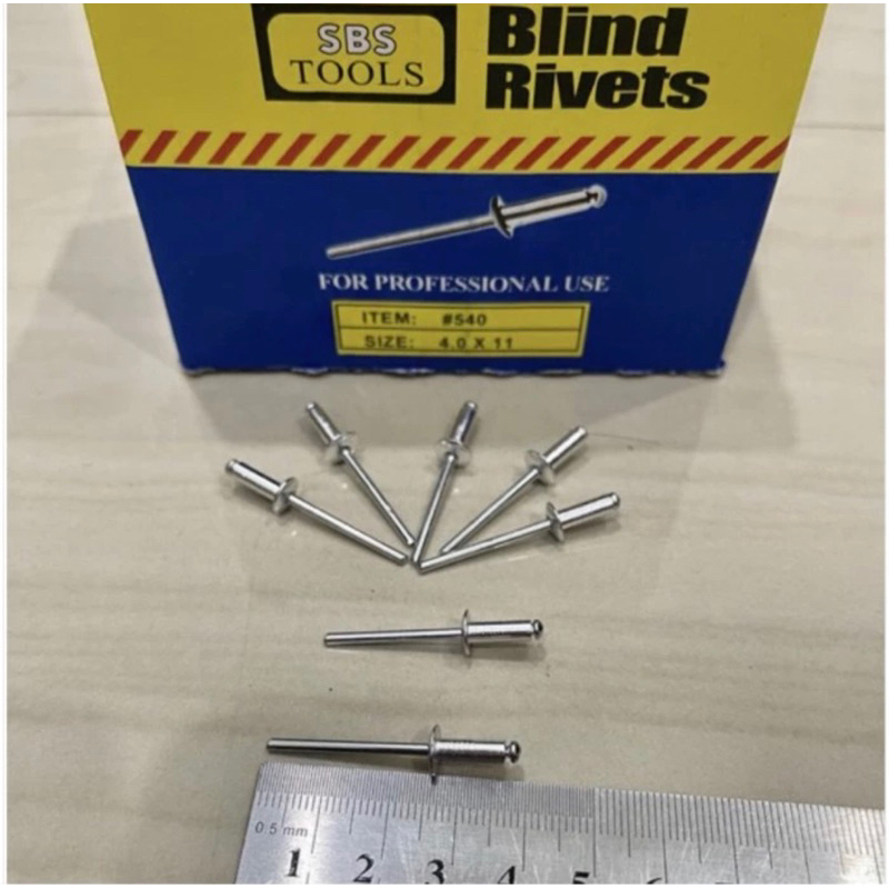 Jual SBS Paku rivet 540 (4.0 x 11) paku keling 540 paku blind isi ...