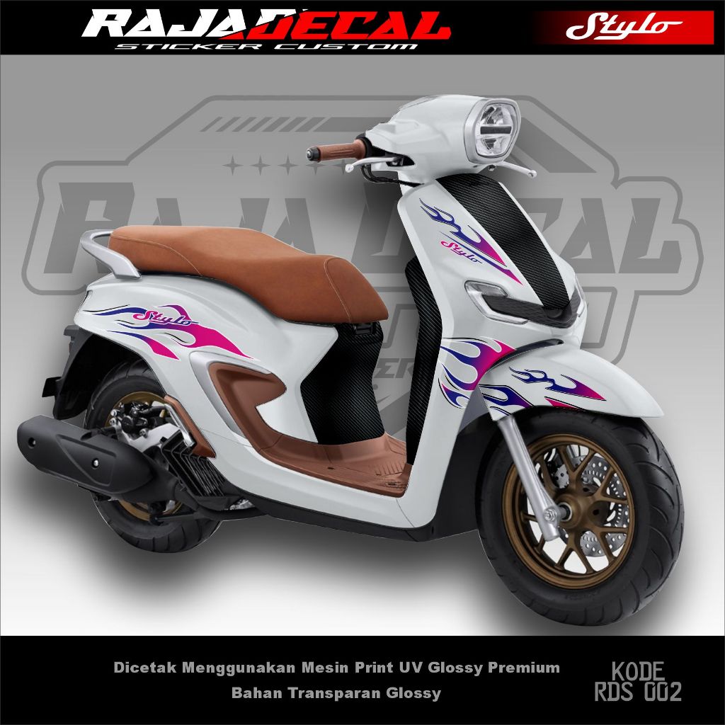 Jual Sticker Variasi Motor Stylo 160 Bahan Transparan - Striping Motor ...