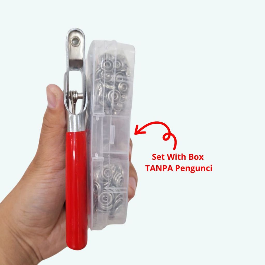 Jual Tang Alat Pasang Press Kancing Jepret Cetet 100 Pcs Anti Karat