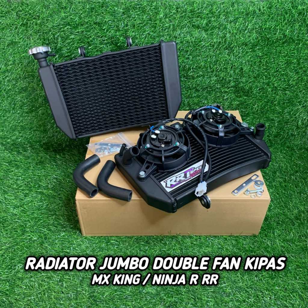 Jual RADIATOR JUMBO MX KING NINJA R RR DOUBLE FAN KIPAS | Shopee Indonesia