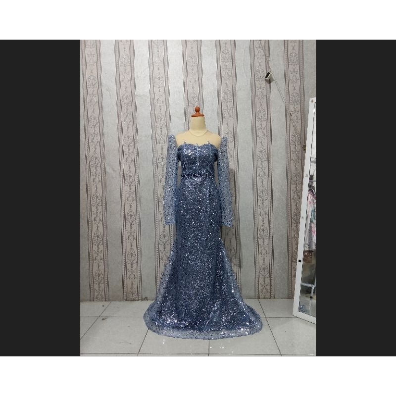 Jual Baju singer penyanyi murah dress pesta party mewah gaun sequin semi duyung Shopee Indonesia
