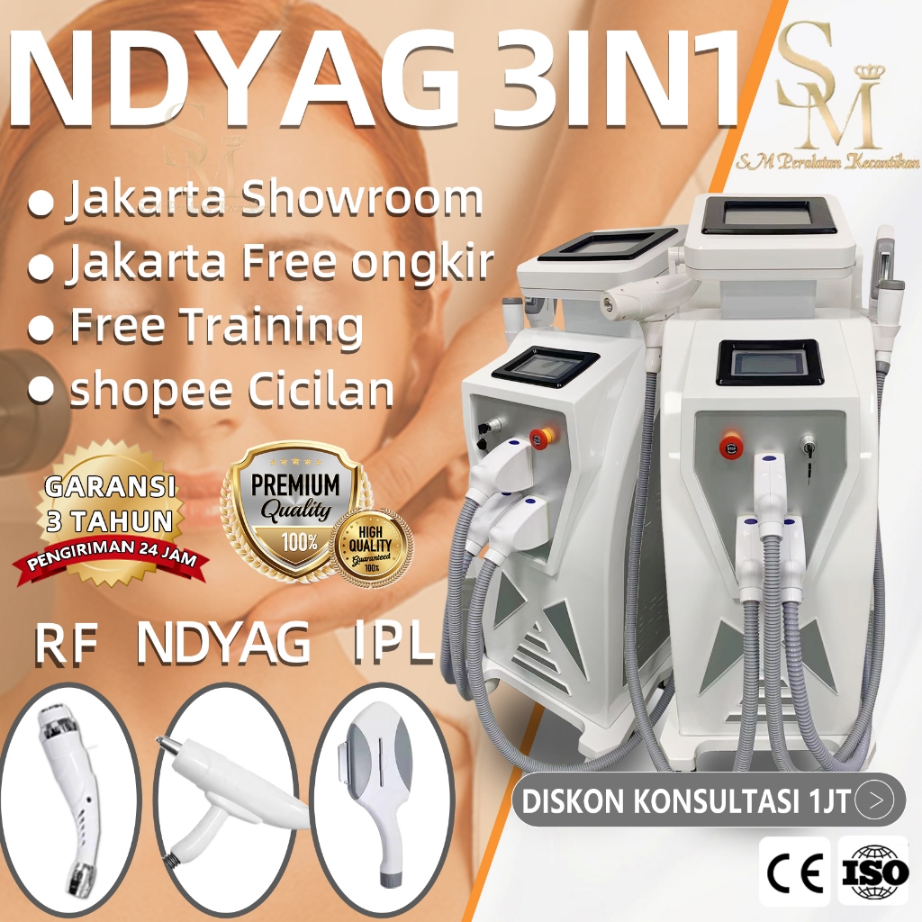 Jual IPL laser hair removal OPT 3in1 SHR + laser picosecond + RF