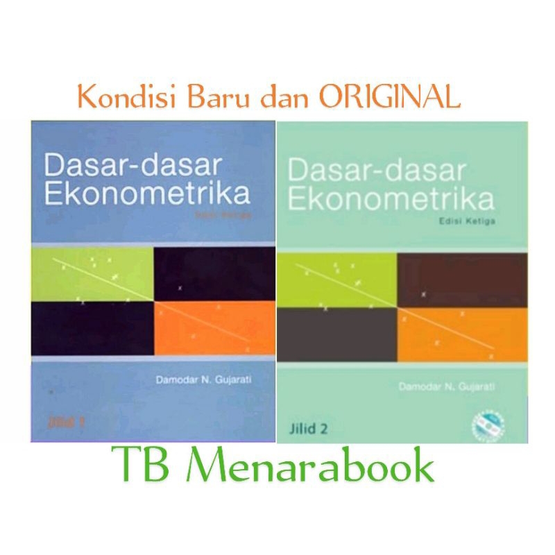 Jual Dasar Dasar Ekonometrika Edisi 3 Jilid 1 dan 2 - Damodar N ...