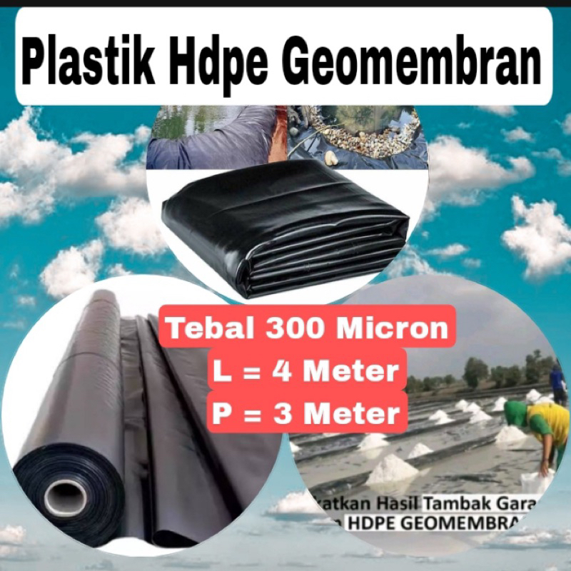 Jual Plastik Hdpe Geomembran Tebal Micron Ukuran X Meter Kolam