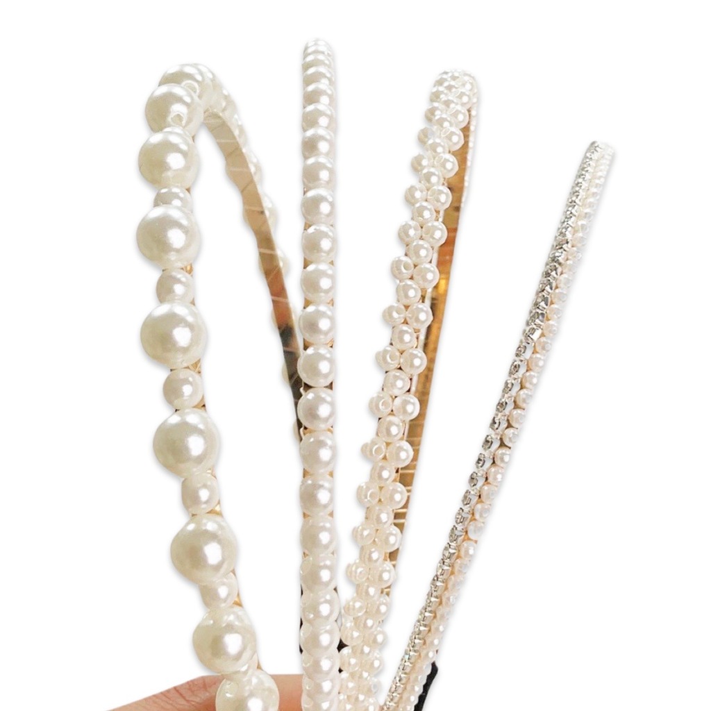 Jual W! Accessories Bando Mutiara Gold 66050400 | Shopee Indonesia