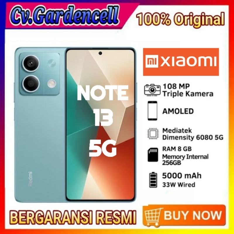 Jual Xiaomi Redmi Note 13 5g Ram 8/256gb Garansi Resmi | Shopee Indonesia