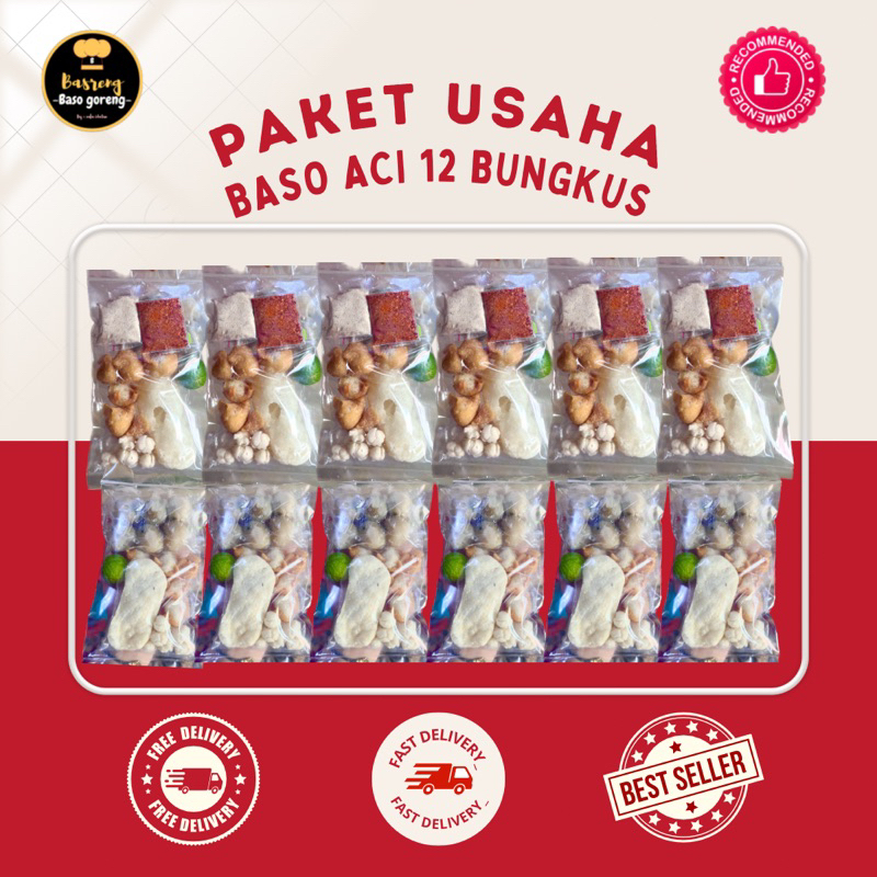 Jual Baso Aci Paket Usaha 12 Bungkus By Basreng Renyah Enak Murah