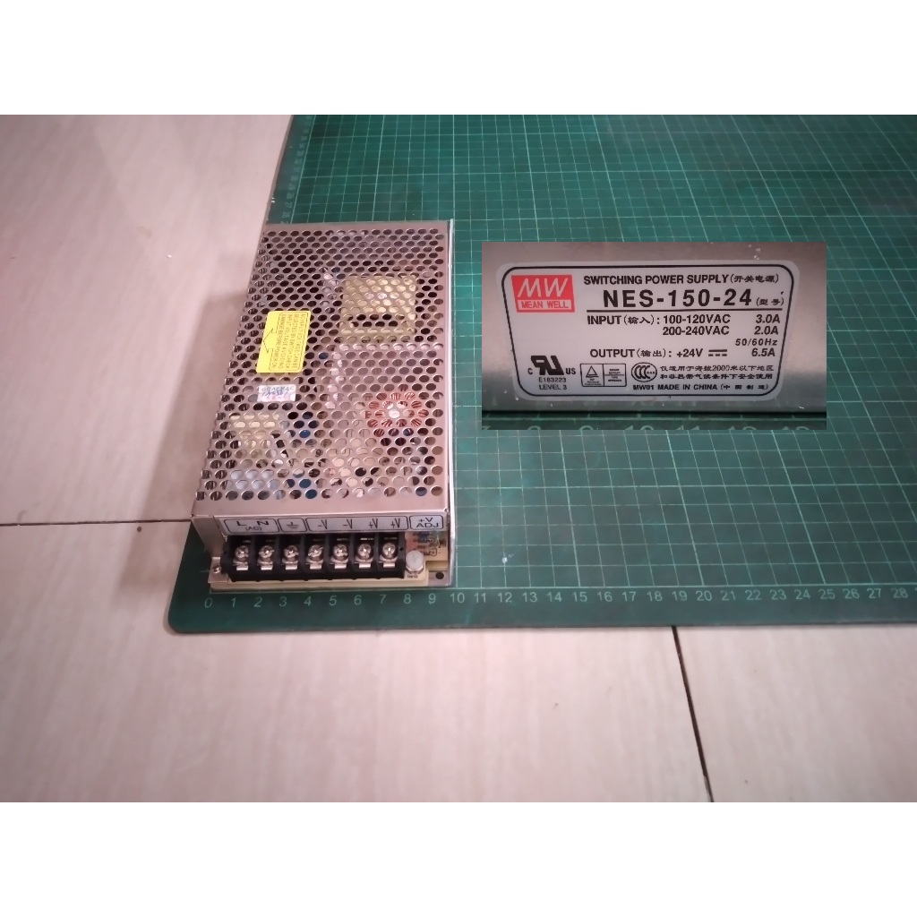 Jual Power Supply SMPS Mean Well NES-150-24 24V 6A 150W | Shopee Indonesia