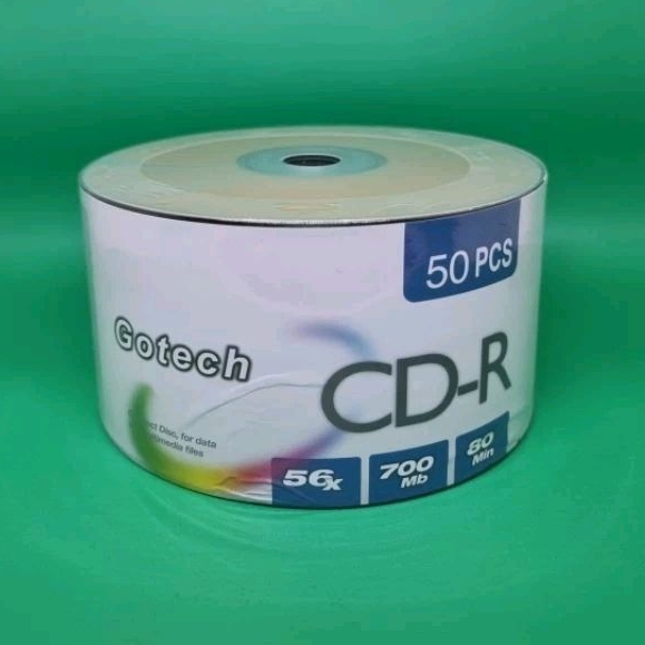 Jual CD-R 52X GOTECH SPINDEL ISI 50 KEPING | Shopee Indonesia
