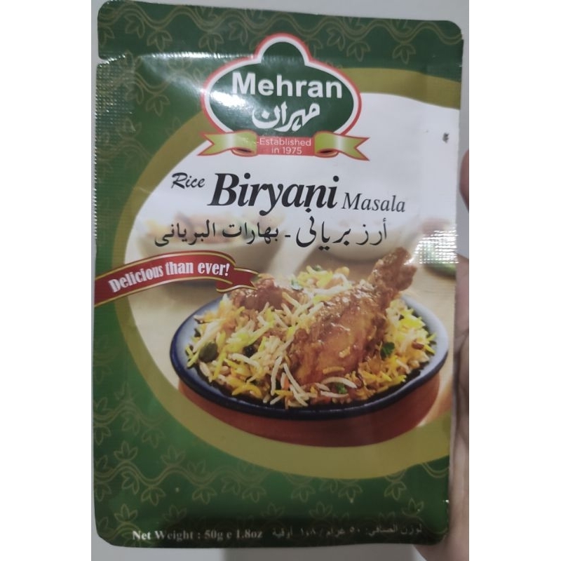 Jual BRIYANI MEHRAN BIRYANI MASALA Bumbu Nasi Briyani Mehran Biryani ...