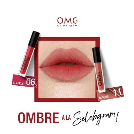 Jual OMG OH MY GLAM Matte Kiss Lip Cream 3.5 G | Shopee Indonesia