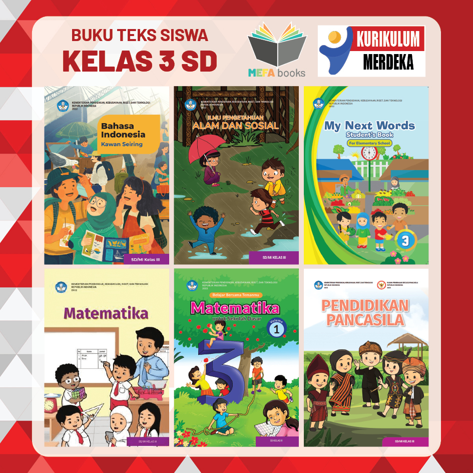 Jual Buku Siswa Kelas 3 SD Kurikulum Merdeka Buku Paket Kemendikbud ...