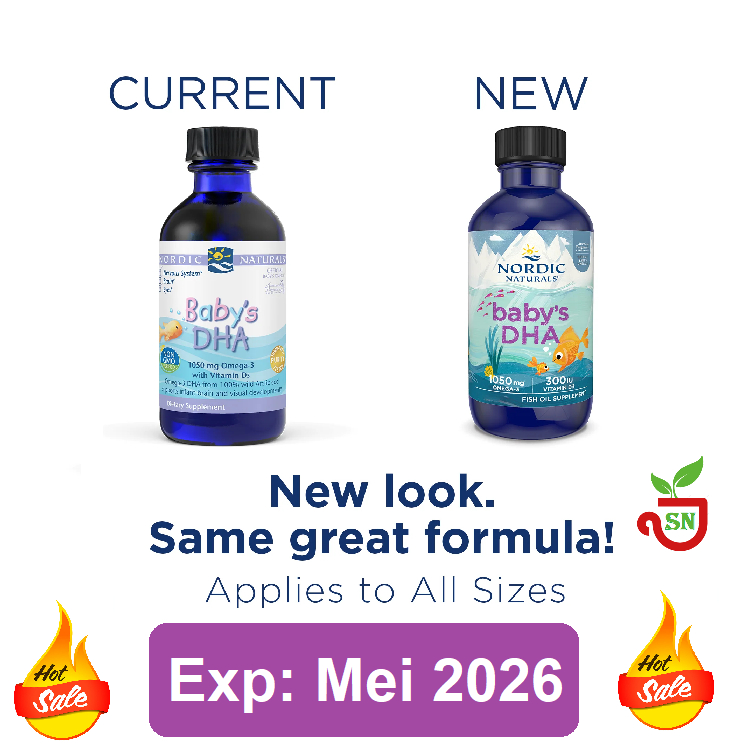 Jual NORDIC NATURALS BABY'S DHA 60 ML VIT VITAMIN D3 D NATURAL BABY