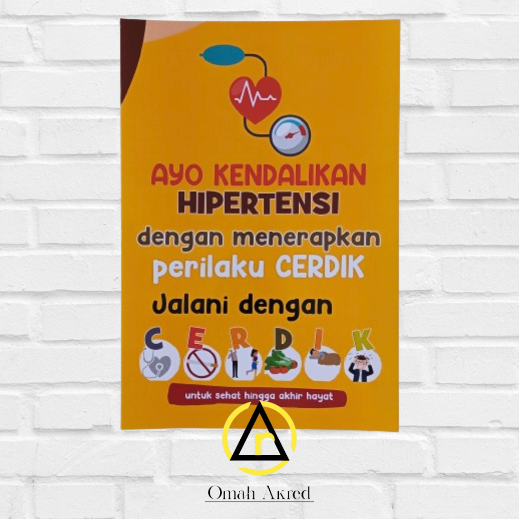 Jual Poster Ayo Kendalikan Hipertensi Dengan Cerdik Lansia Ptm