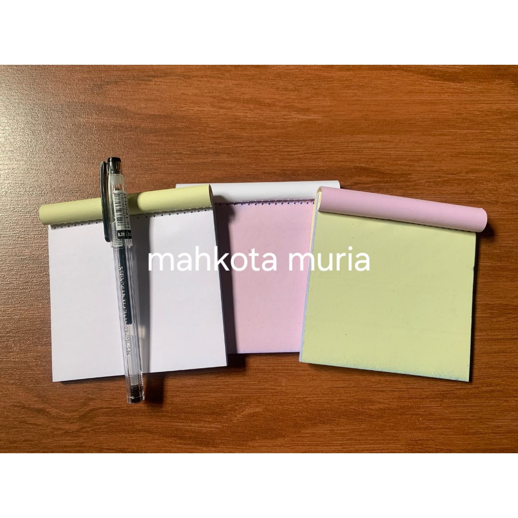 Jual NOTA POLOS 3 PLY POLOS NCR UKURAN 1/6 FOLIO 10 X 10 CM LANGSUNG ...